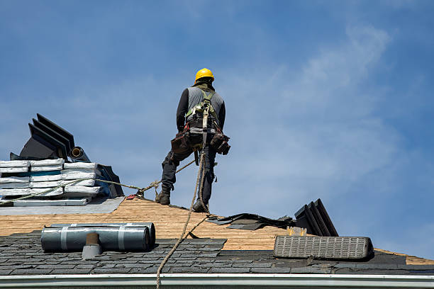 Professional Metal Roofing technician working in Corfu, NY
